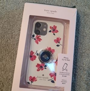 Kate spade iPhone 12/12 pro phone case with ring